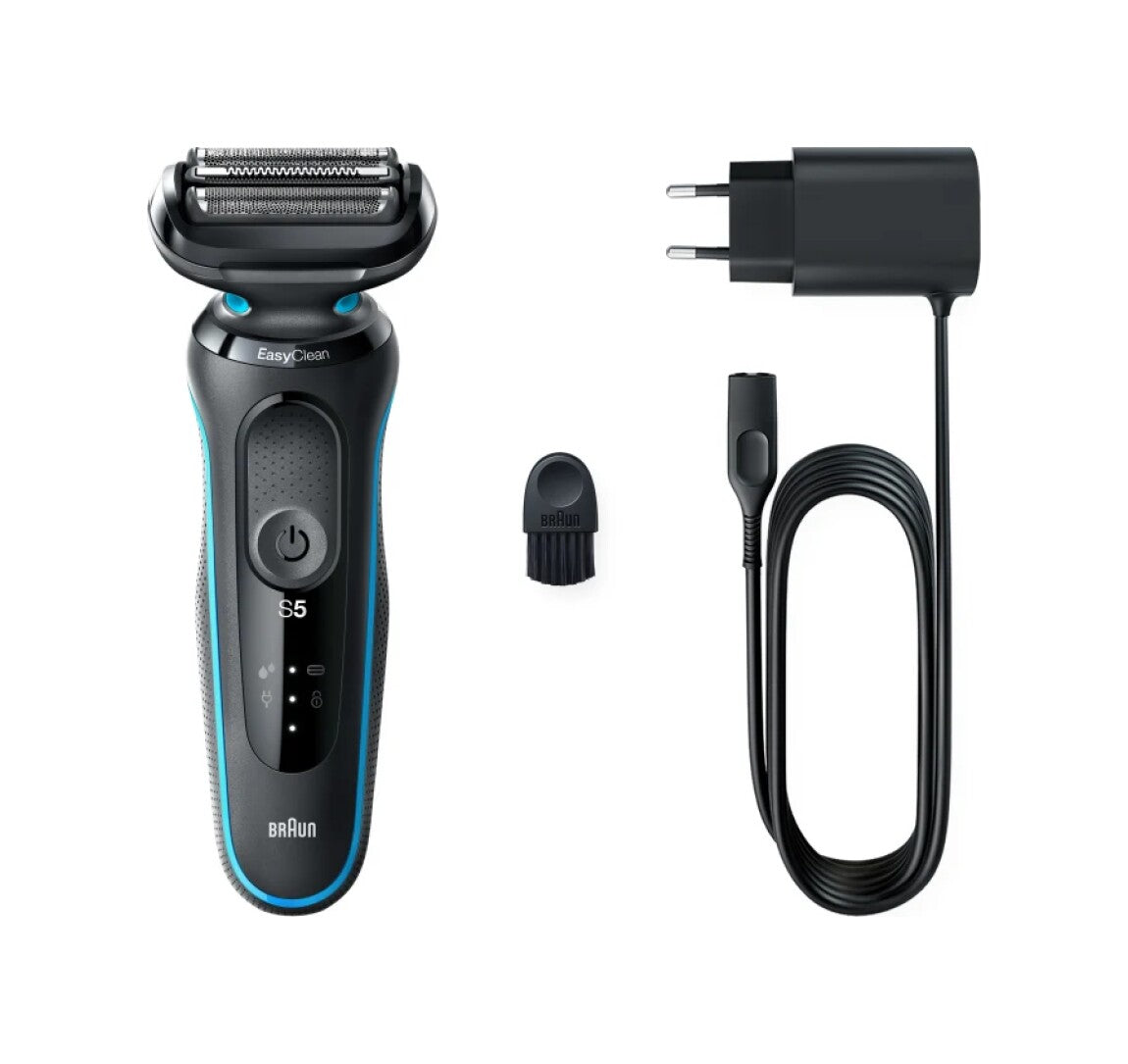 Braun Series 5 Wet & Dry shaver Black/Blue - 51-M1000s